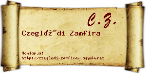 Czeglédi Zamfira névjegykártya